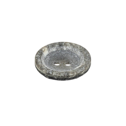 Italian Gray Striated Stone Look 2 Hole Plastic Button - 32L/20mm Folded