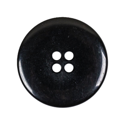 Black 4-Hole Plastic Deepwell Button - 44L/28mm Detail