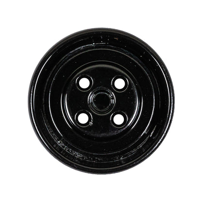 Black Metal 4-Hole Dish Button - 44L/28mm Detail