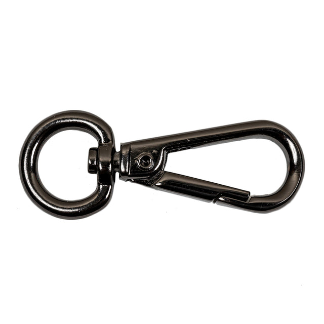 Gunmetal Clasp Closure with Round Swivel Bottom - 2" X 0.75"