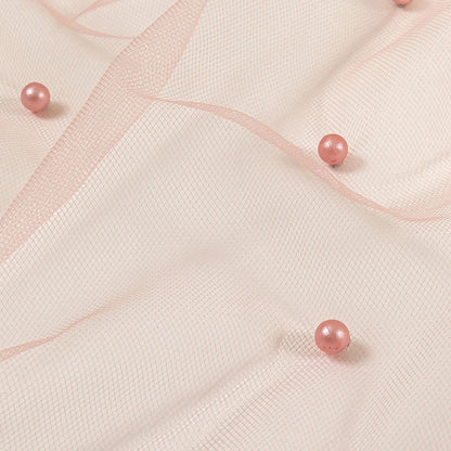 Beaded Tulle - Coral Haze - Sylvie Collection