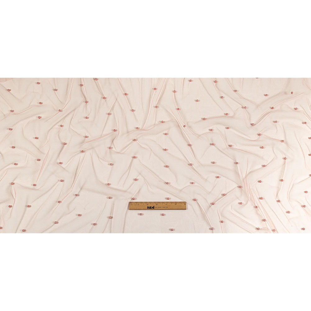 Beaded Tulle - Coral Haze - Sylvie Collection - Full