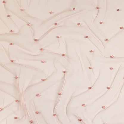 Beaded Tulle - Coral Haze - Sylvie Collection