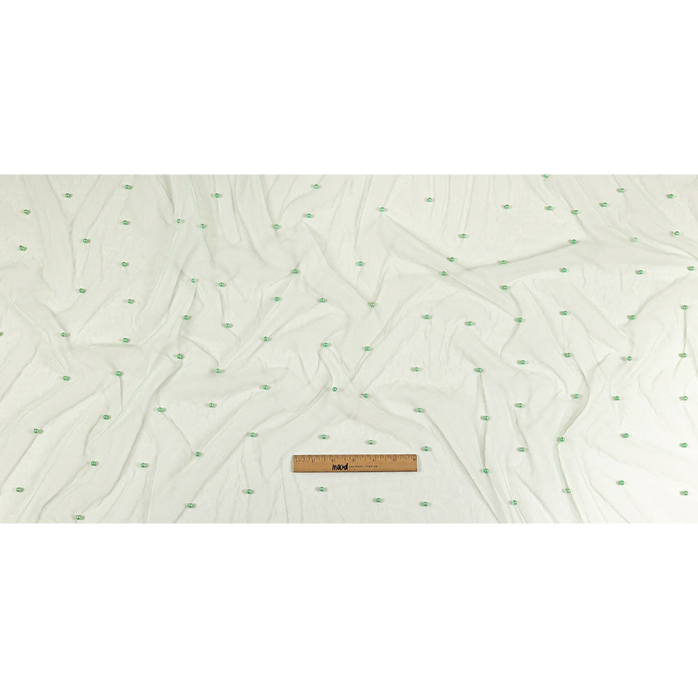 Beaded Tulle - Aqua - Sylvie Collection - Full