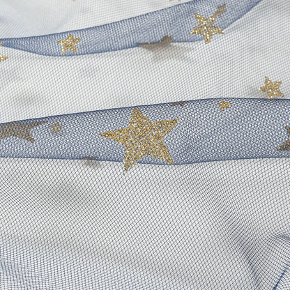 Starry Glitter Tulle - Bright Navy