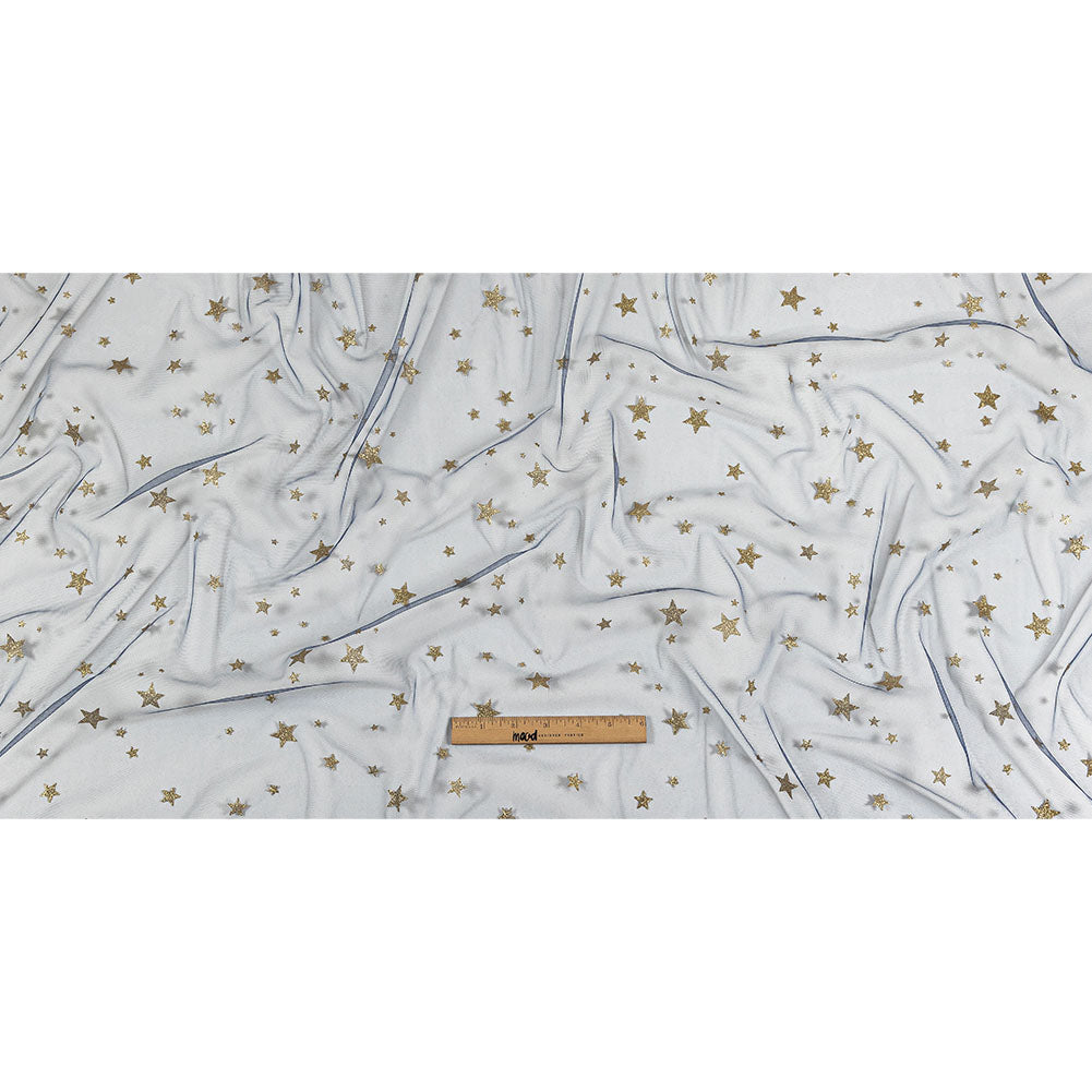 Starry Glitter Tulle - Bright Navy - Full