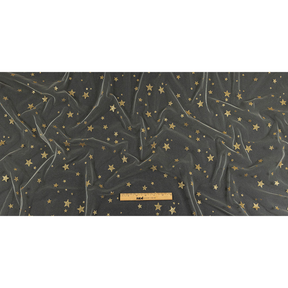 Starry Glitter Tulle - Ivory - Full