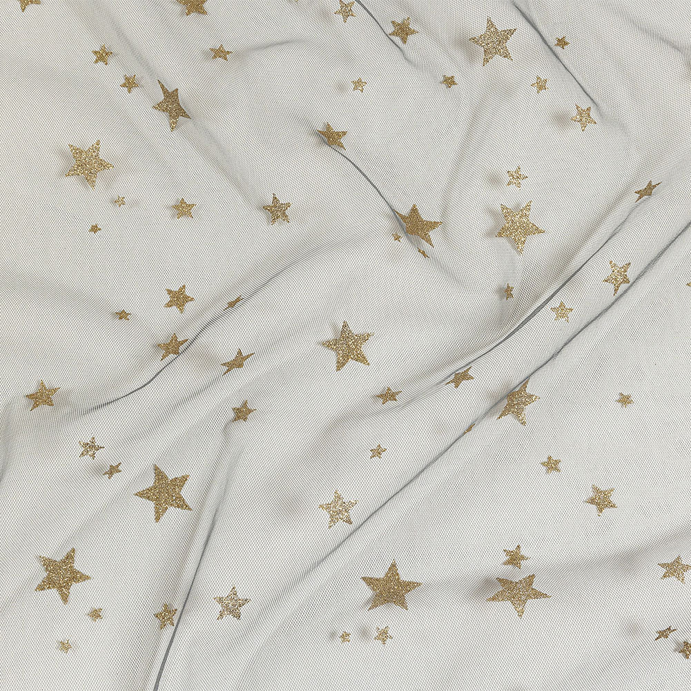 Starry Glitter Tulle - Storm