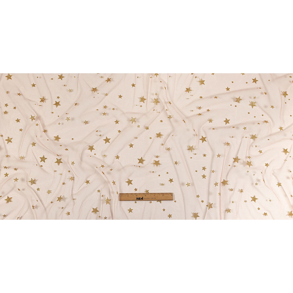 Starry Glitter Tulle - Pale Pink Drape