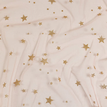 Starry Glitter Tulle - Pale Pink