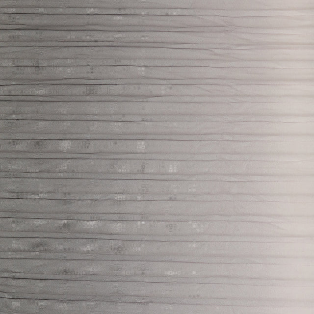 Gray and Pink Ombre Stripes Pleated Tulle