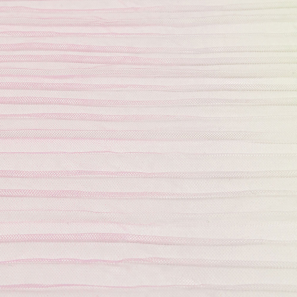 Pastel Rainbow Ombre Stripes Pleated Tulle Folded