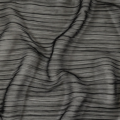 Metallic Stretch Plisse - Black - Natalia Collection
