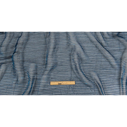 Metallic Stretch Plisse - Cobalt - Natalia Collection