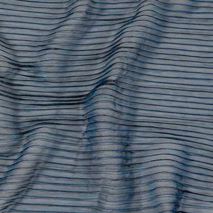 Metallic Stretch Plisse - Cobalt - Natalia Collection
