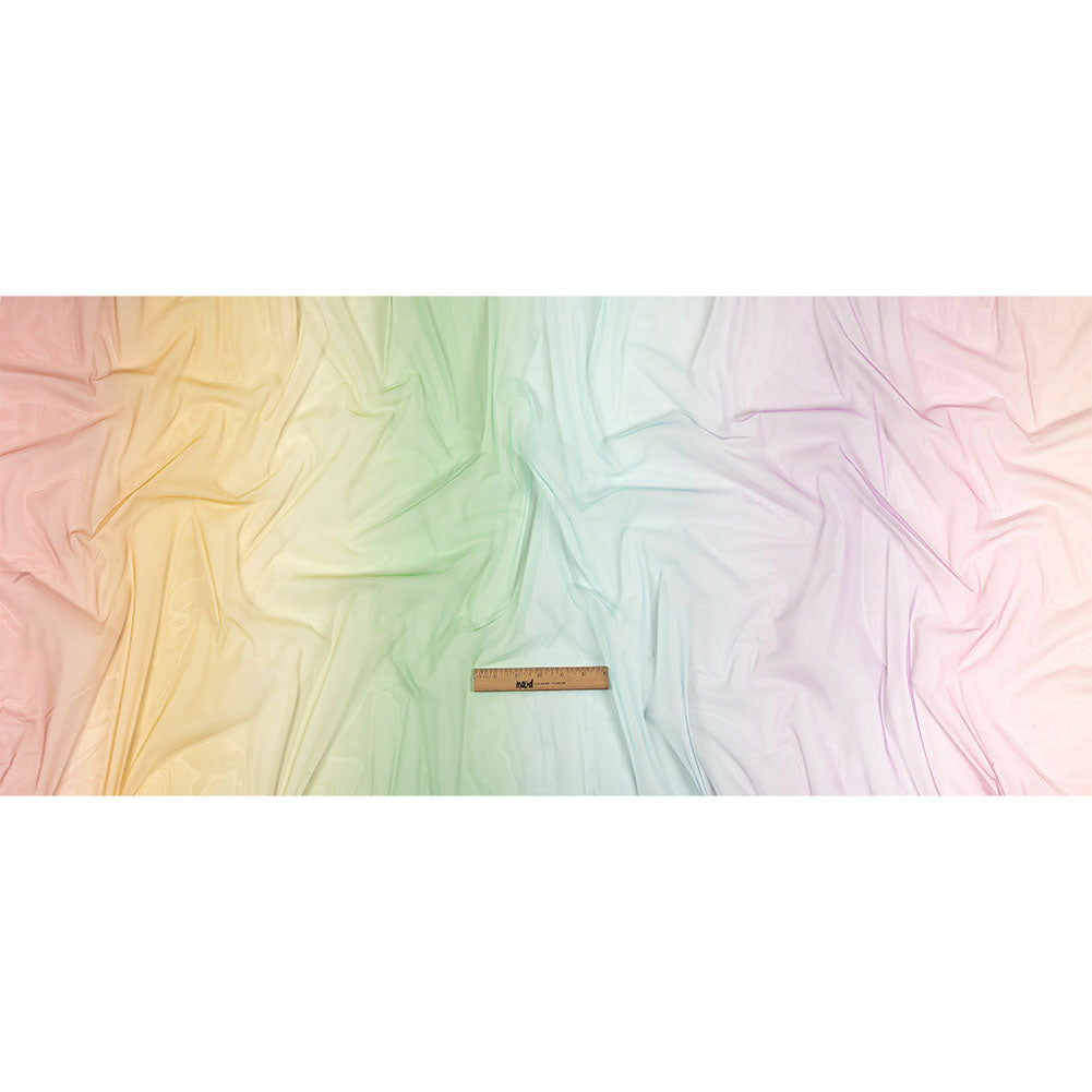 Ombre Stripes Shadow Tulle - Rainbow - Full