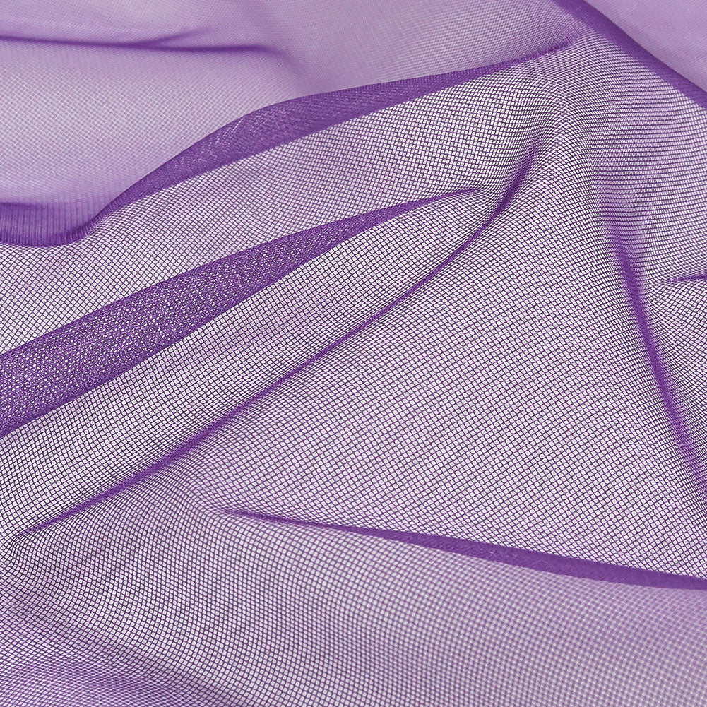 Ombre Stripes Shadow Tulle - Blue and Heliotrope - Detail