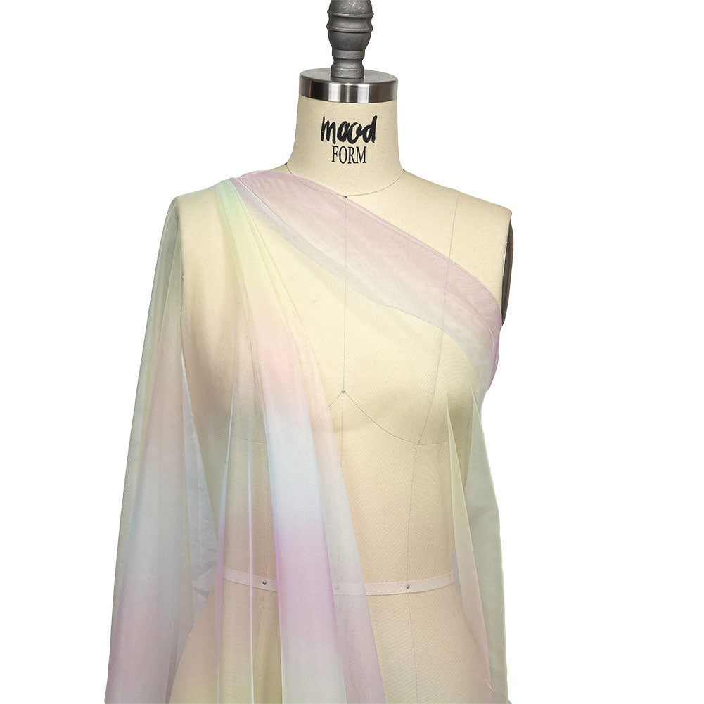 Ombre Stripes Shadow Tulle - Pastel Rainbow - Drape