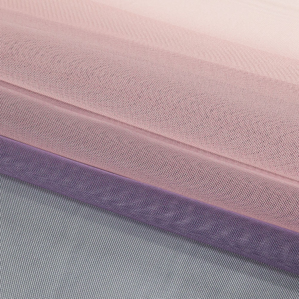 Ombre Shadow Tulle - Navy and Blush - Folded