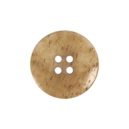 Light Natural 4-Hole Plastic Dish Button - 36L/23mm Detail