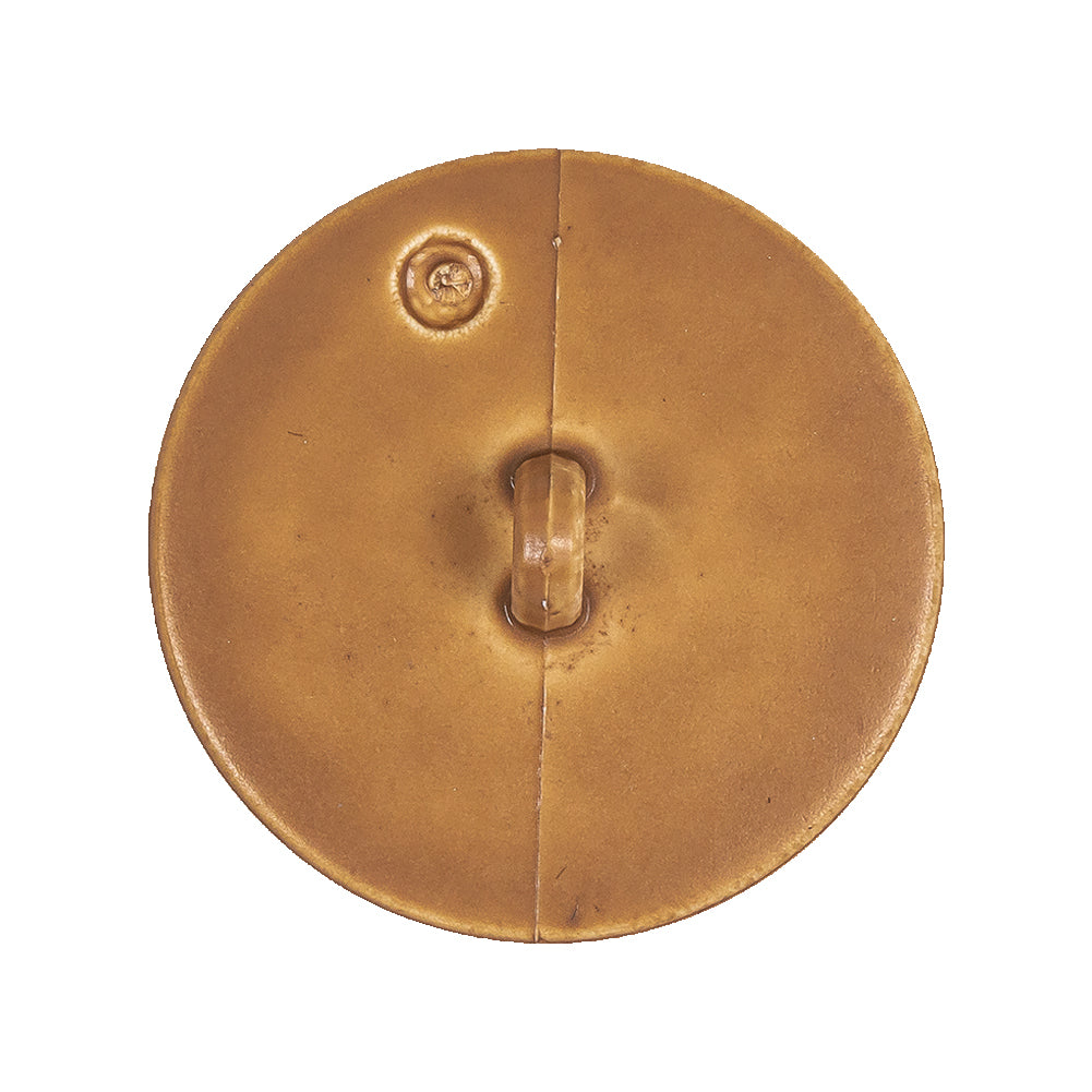 Light Wood Basketweave Shank Back Plastic Button - 44L/28mm Detail