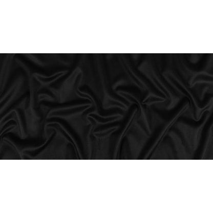 Black Brushed Wool Coating Full