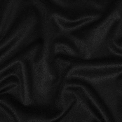 Black Brushed Wool Coating
