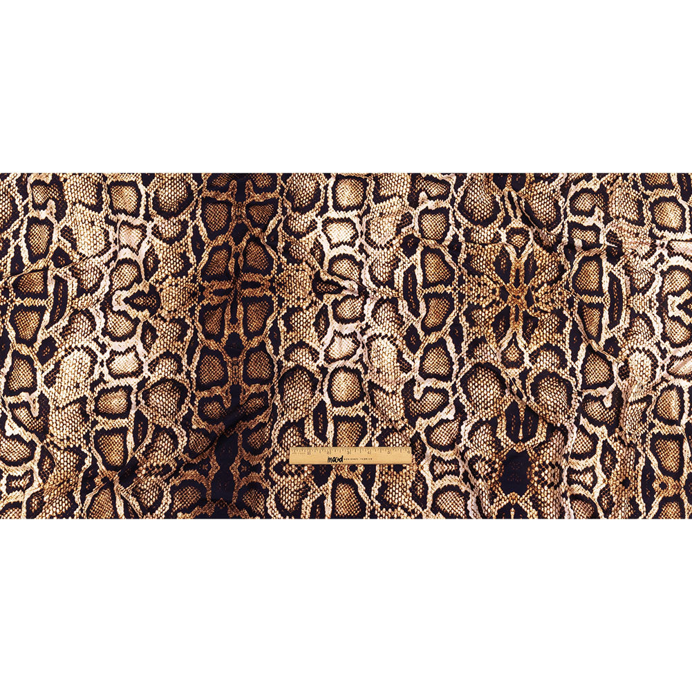 Compression Swimwear Tricot, UV Protective with Aloe Vera Microcapsules - Brown Python Skin - Caye Collection - Full