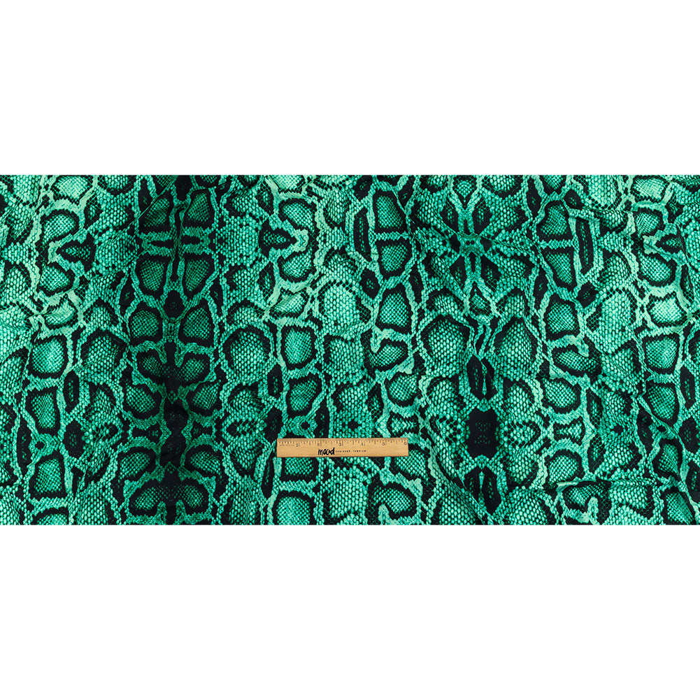 Compression Swimwear Tricot, UV Protective with Aloe Vera Microcapsules - Jade Python Skin - Caye Collection - Full