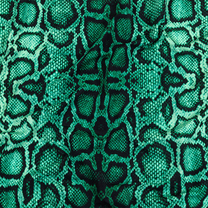 Compression Swimwear Tricot, UV Protective with Aloe Vera Microcapsules - Jade Python Skin - Caye Collection