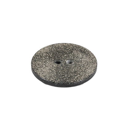 Silver and Black Glitter 2-Hole Button - 36L/23mm Folded