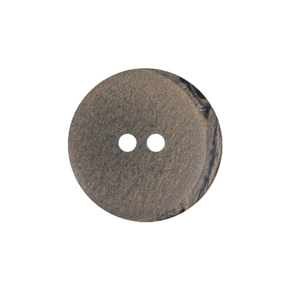Italian Meteorite and Gold Swirled Lacy Textured Wide Rim 2-Hole Plastic Button - 36L/23mm Detail