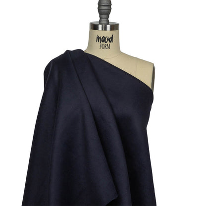 Night Sky Brushed Wool Double Cloth Coating Drape