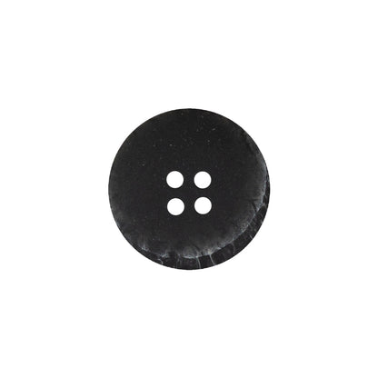 Gray and White Striated 4-Hole Plastic Button - 28L/18mm Detail
