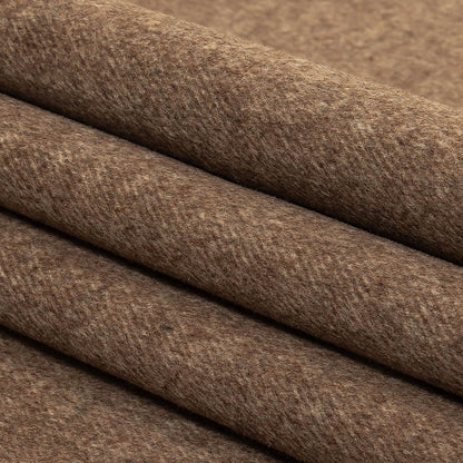 Carafe and Beige Heathered Brushed Wool Twill Double Cloth Coating Folded