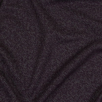 Plum and Gray Diagonal Stripes Wool Blend Knit