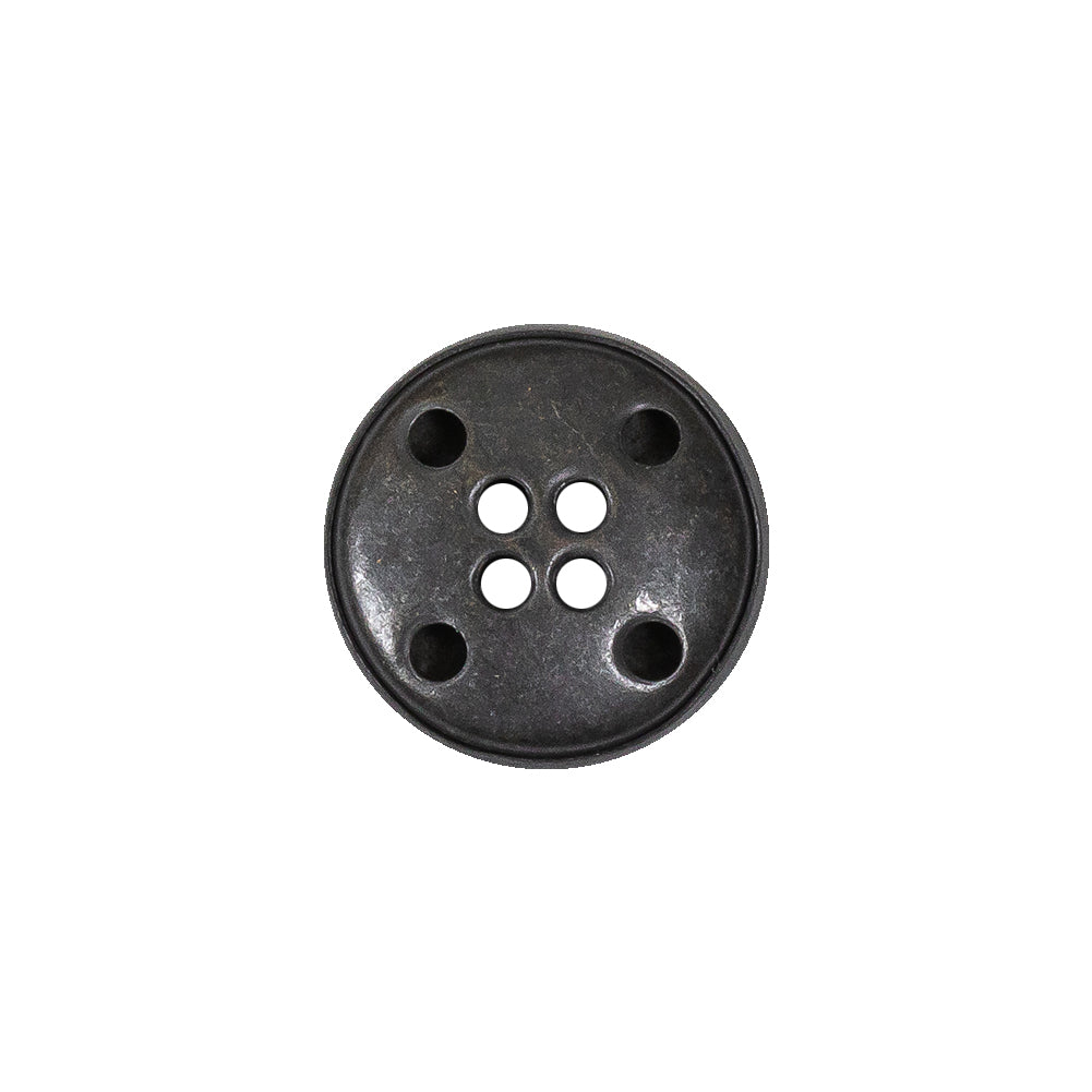 Antique Brass Metal 4-Hole Button - 24L/15mm Detail