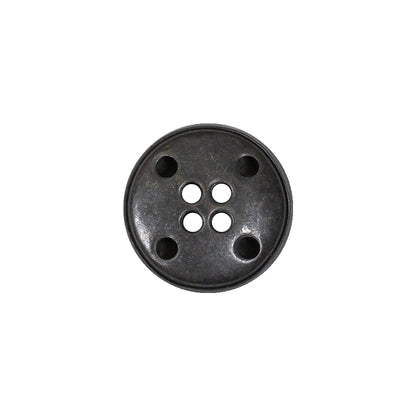Antique Brass Metal 4-Hole Button - 24L/15mm Detail