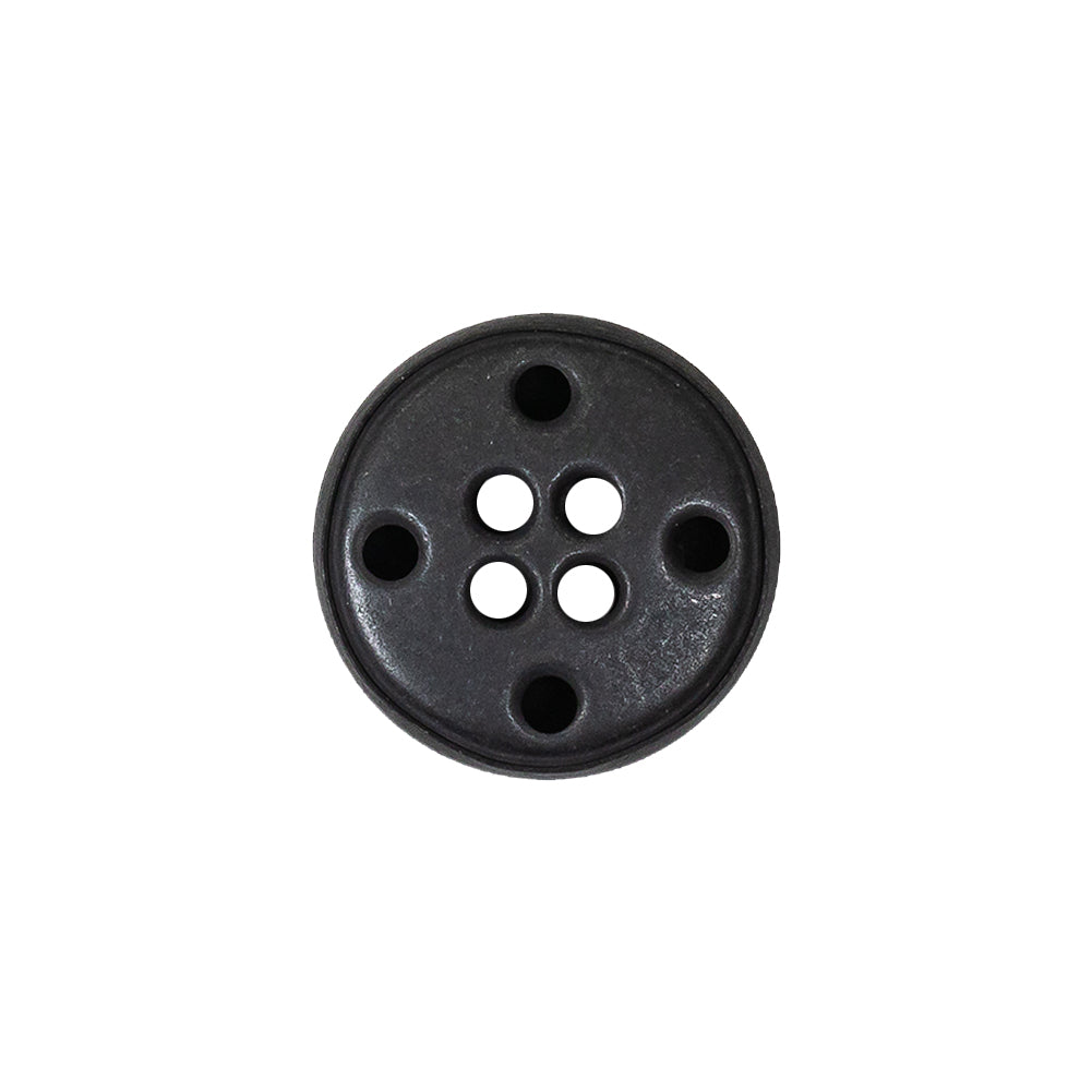 Antique Brass Metal 4-Hole Button - 28L/18mm Detail