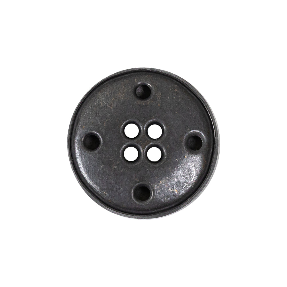 Antique Brass Metal 4-Hole Button - 36L/23mm Detail