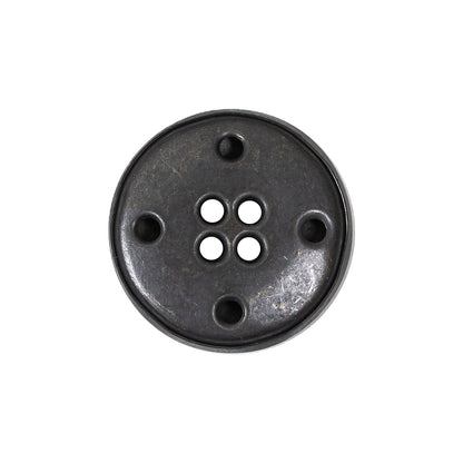 Antique Brass Metal 4-Hole Button - 36L/23mm Detail