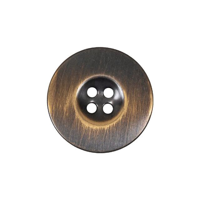 Antique Brass Metal 4-Hole Button - 36L/23mm