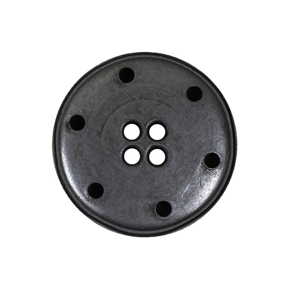 Antique Brass Metal 4-Hole Button - 40L/25.5mm Detail