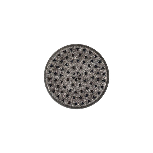 Italian Denim Geometric Shank Back Button - 28L/18mm