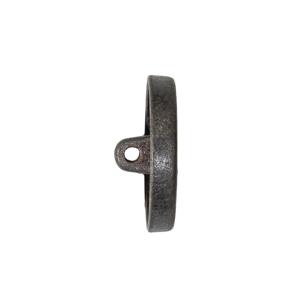 Italian Denim Geometric Shank Back Button - 36L/23mm Folded