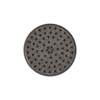 Italian Denim Geometric Shank Back Button - 36L/23mm