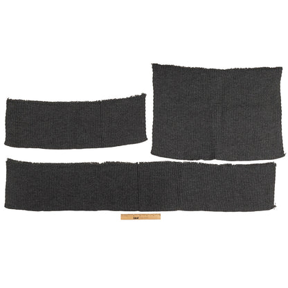 Alta Raven Chunky 2x2 Rib Knit Sweater Trim Bundle - 3pc