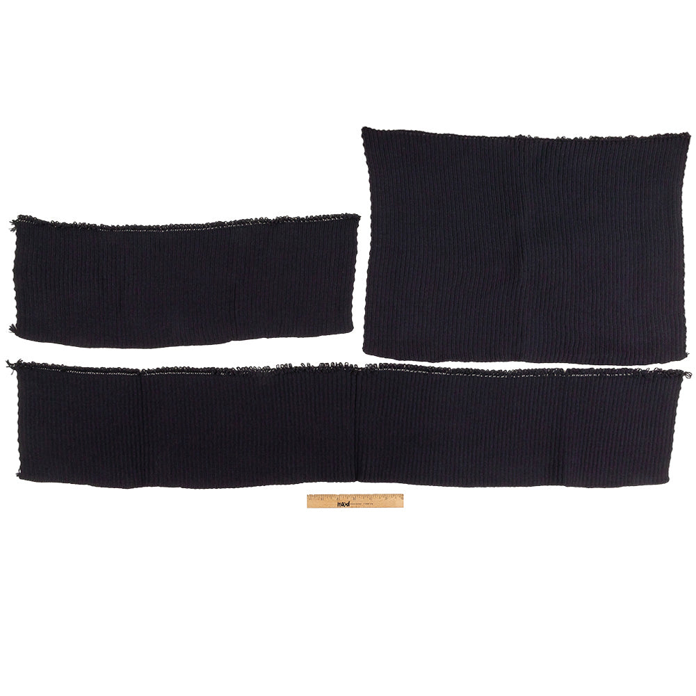 Alta Navy Chunky 2x2 Rib Knit Sweater Trim Bundle - 3pc - Full
