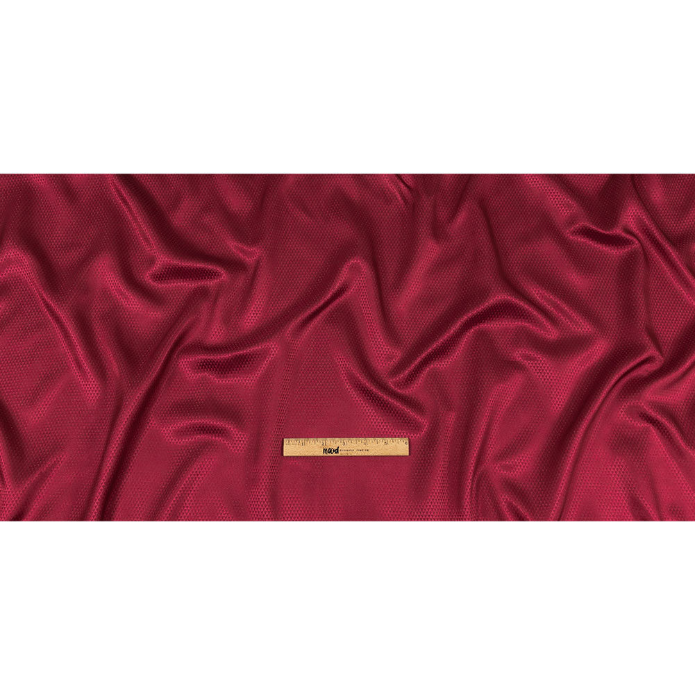 Magenta Mini Triangles Jacquard Lining - Full