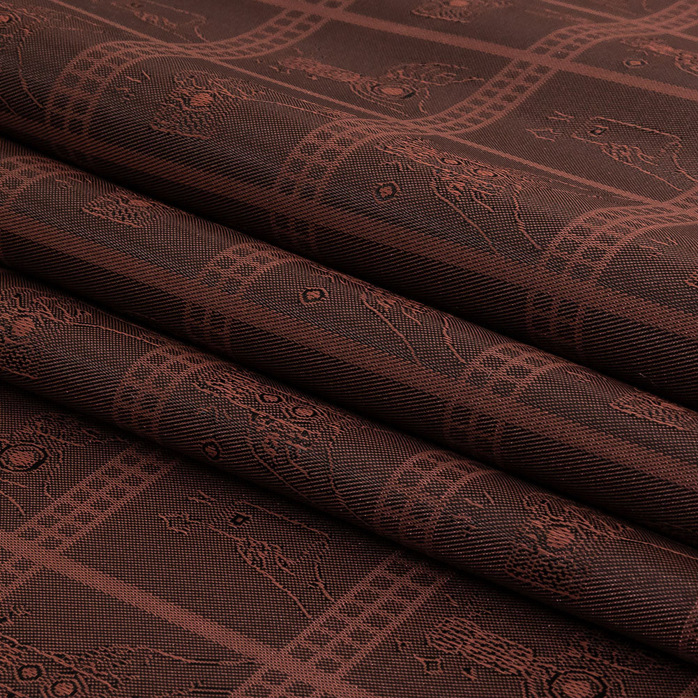 Dusty Rose Picturesque Jacquard Lining - Folded